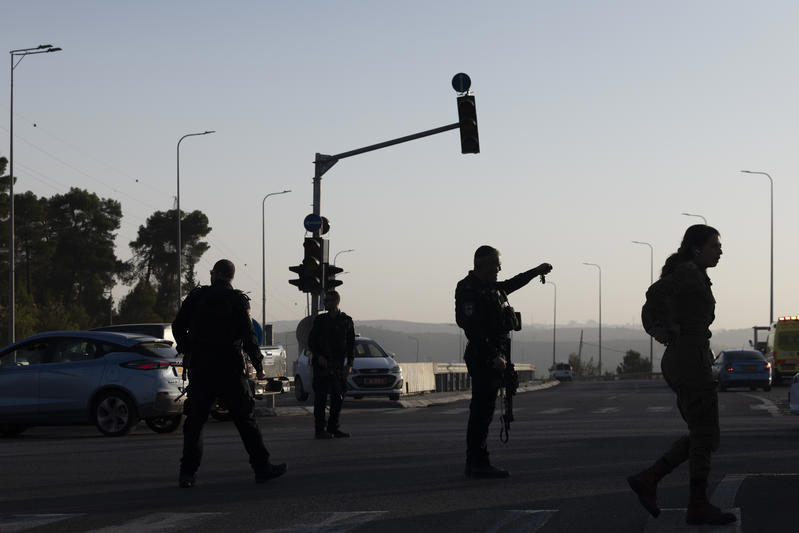 כוחות הביטחון בזירת הפיגוע בגוש עציון, 18.11.25
