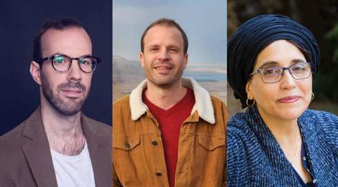 מימין: דבורה ווגנר, צבי בן מאיר ואיל חיות-מן