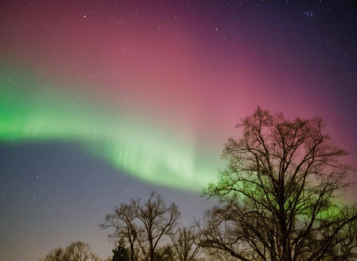 הזוהר הצפוני בשמי העיר ברלין שבגרמניה, ינואר 2026
