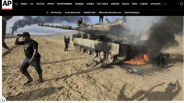 תיעוד צלמי AP ב-7 באוקטובר