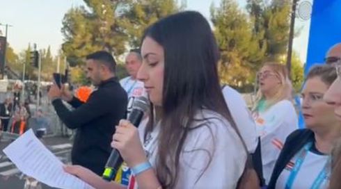 שורדת השבי הזניקה את מרתון ירושלים: "הרגישו את החופש בריצה, אני פה בשביל מי שעוד מחכים"