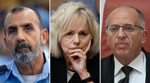 יו"ר ועדת הבחירות נועם סולברג, היועמ"שית גלי בהרב-מיארה, המפכ"ל דני לוי