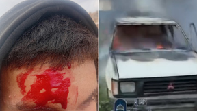 עימותים בין מתנחלים לפלסטינים סמוך לכפר ח'ירבת אבו פלאח