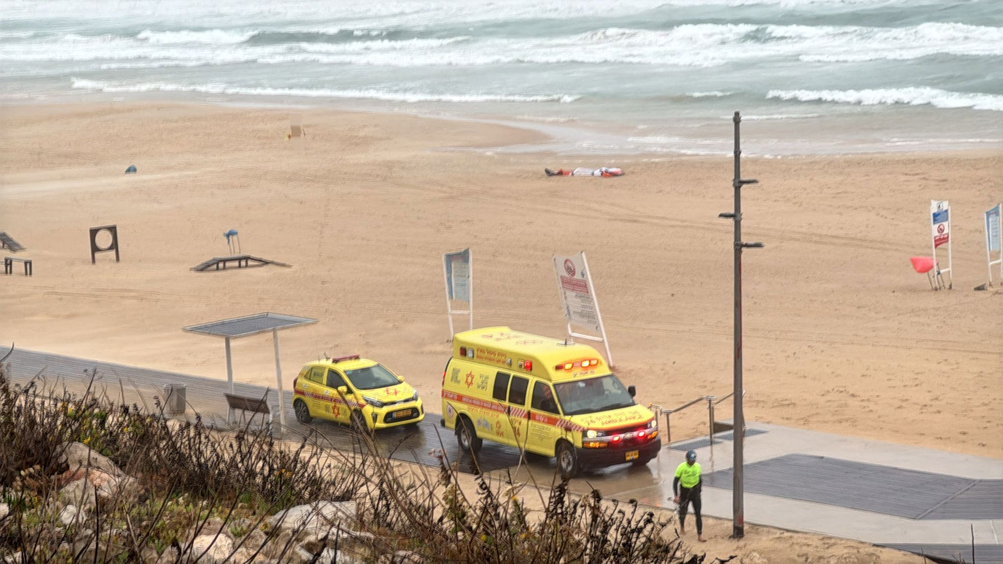 זירת האירוע בראשון לציון