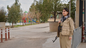 לוחמת כורדית באירביל