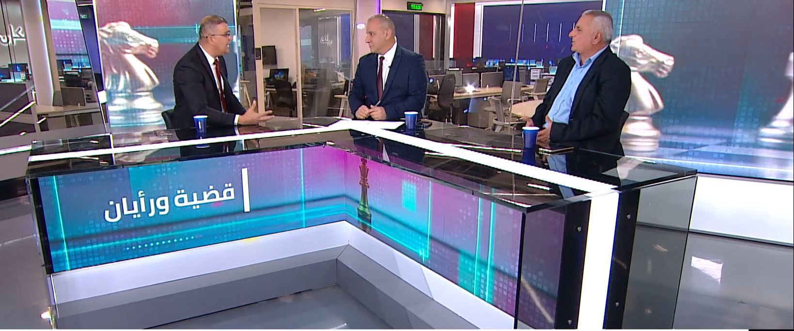 سامر عثامنة وعضو حزب الليكود جهاد مصطفى