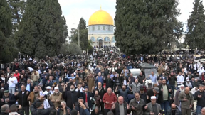 תפילות יום שישי הראשון של חודש רמדאן בהר הבית