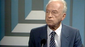יצחק רבין בתוכנית מוקד. 1989