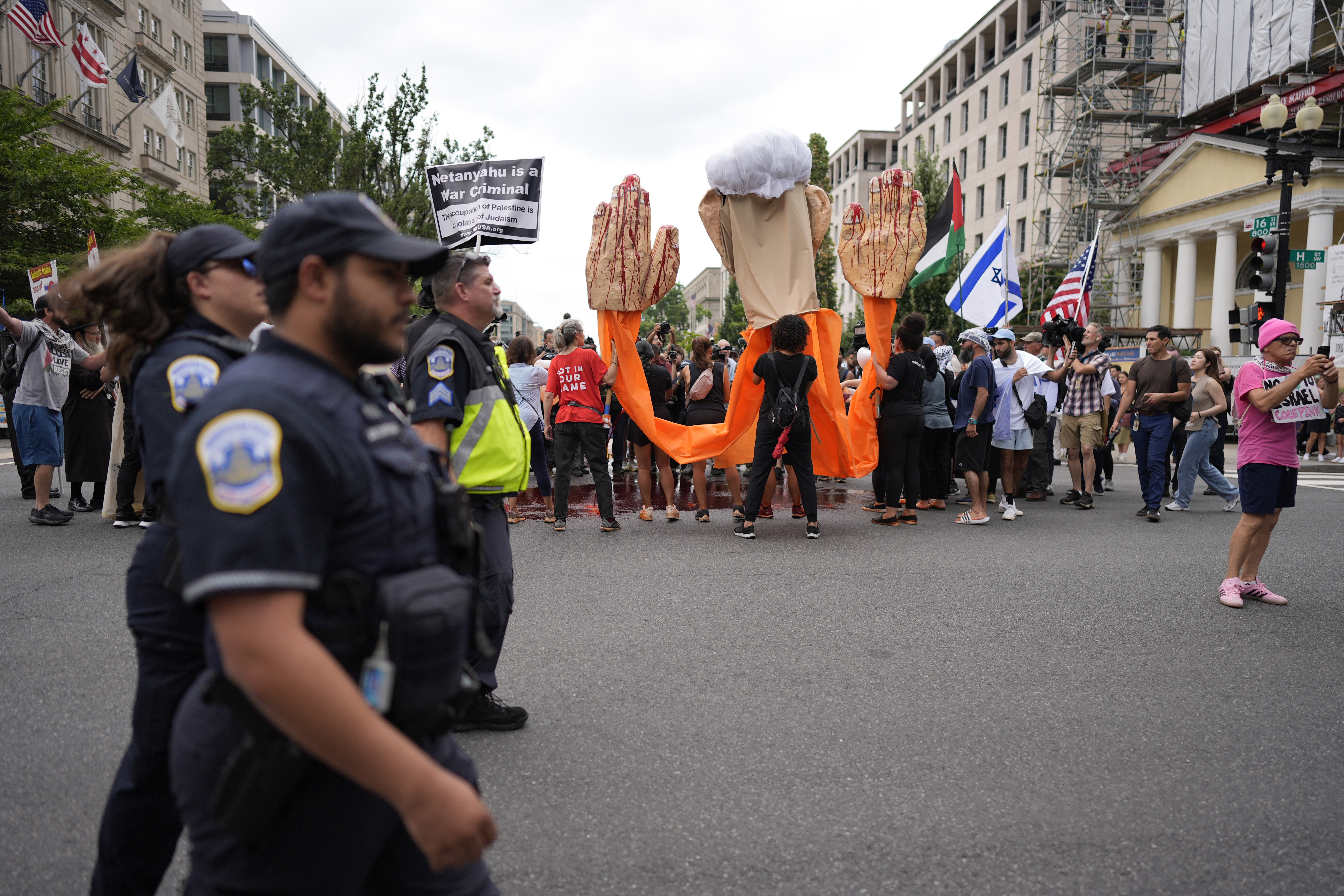 הפגנה נגד ישראל בוושינגטון, יולי 2024