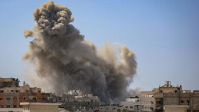 השמדת בניינים בעיר עזה