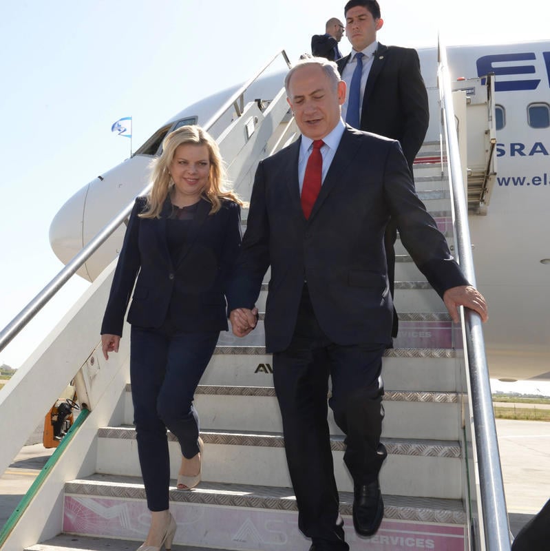 ראש הממשלה בנימין נתניהו ורעייתו שרה נתניהו, 2016