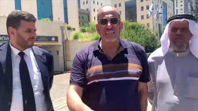 האימאם של לוד עם שחרורו ממעצר