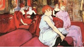 "בסלון ברחוב דה מולן" של טולוז לוטרק מ-1894