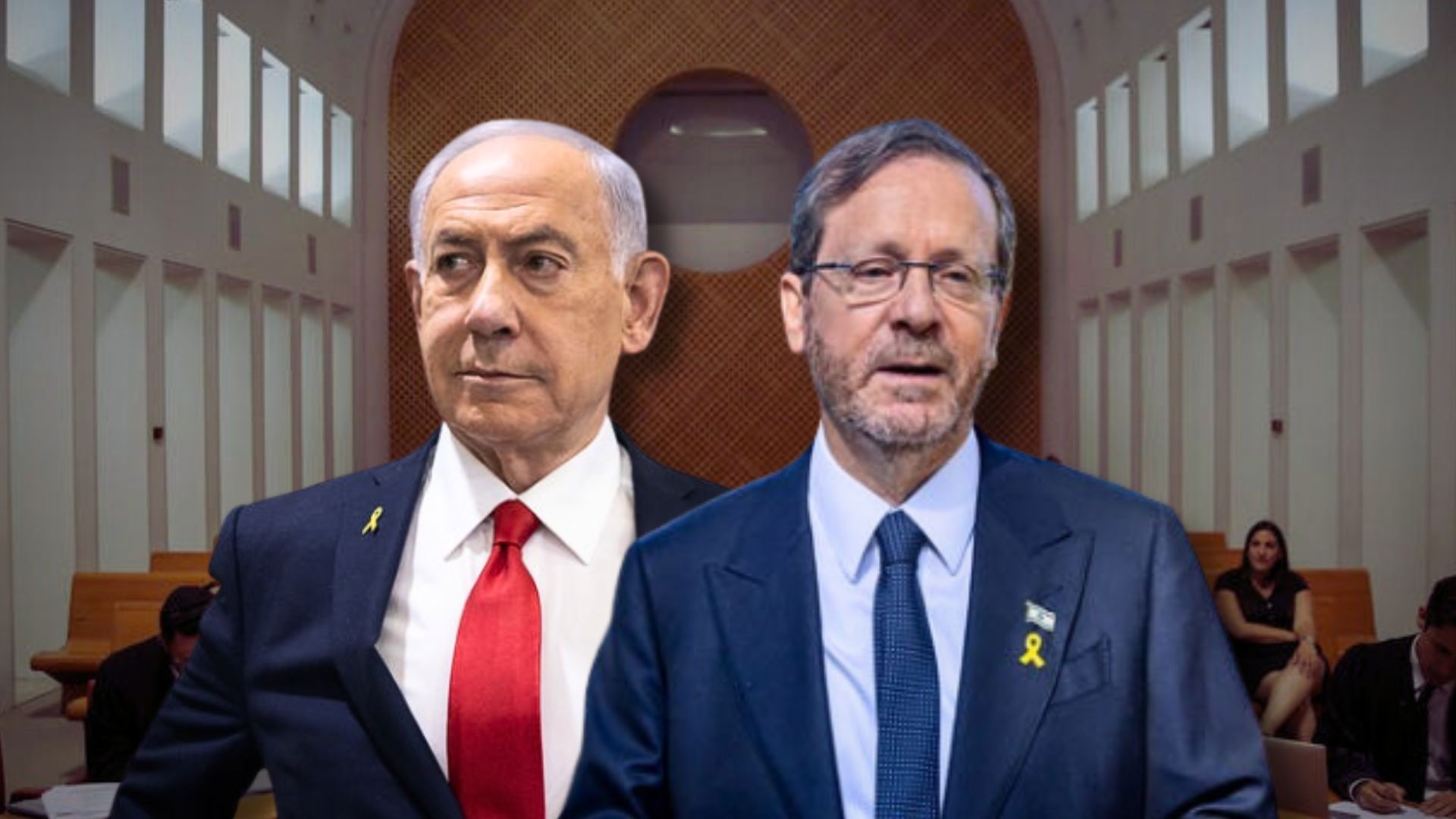 בנימין נתניהו ויצחק הרצוג