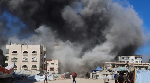 هجوم اسرائيلي في مدينة غزة