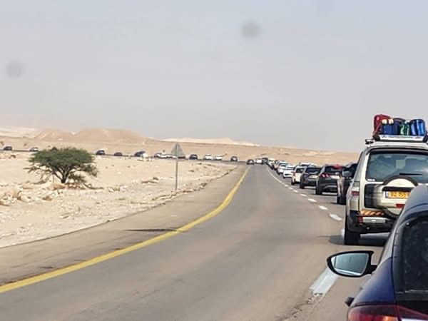 פקק ביציאה מאילת