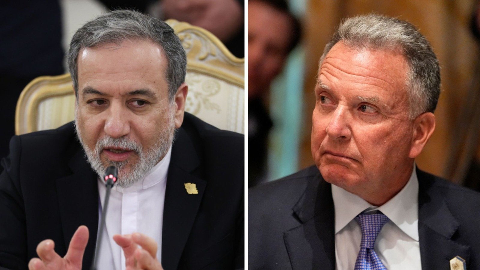 השליח המיוחד סטיב וויטקוף, שר החוץ האיראני עבאס עראקצ'י