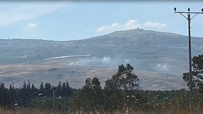 שריפה בצפון בעקבות ירי מלבנון