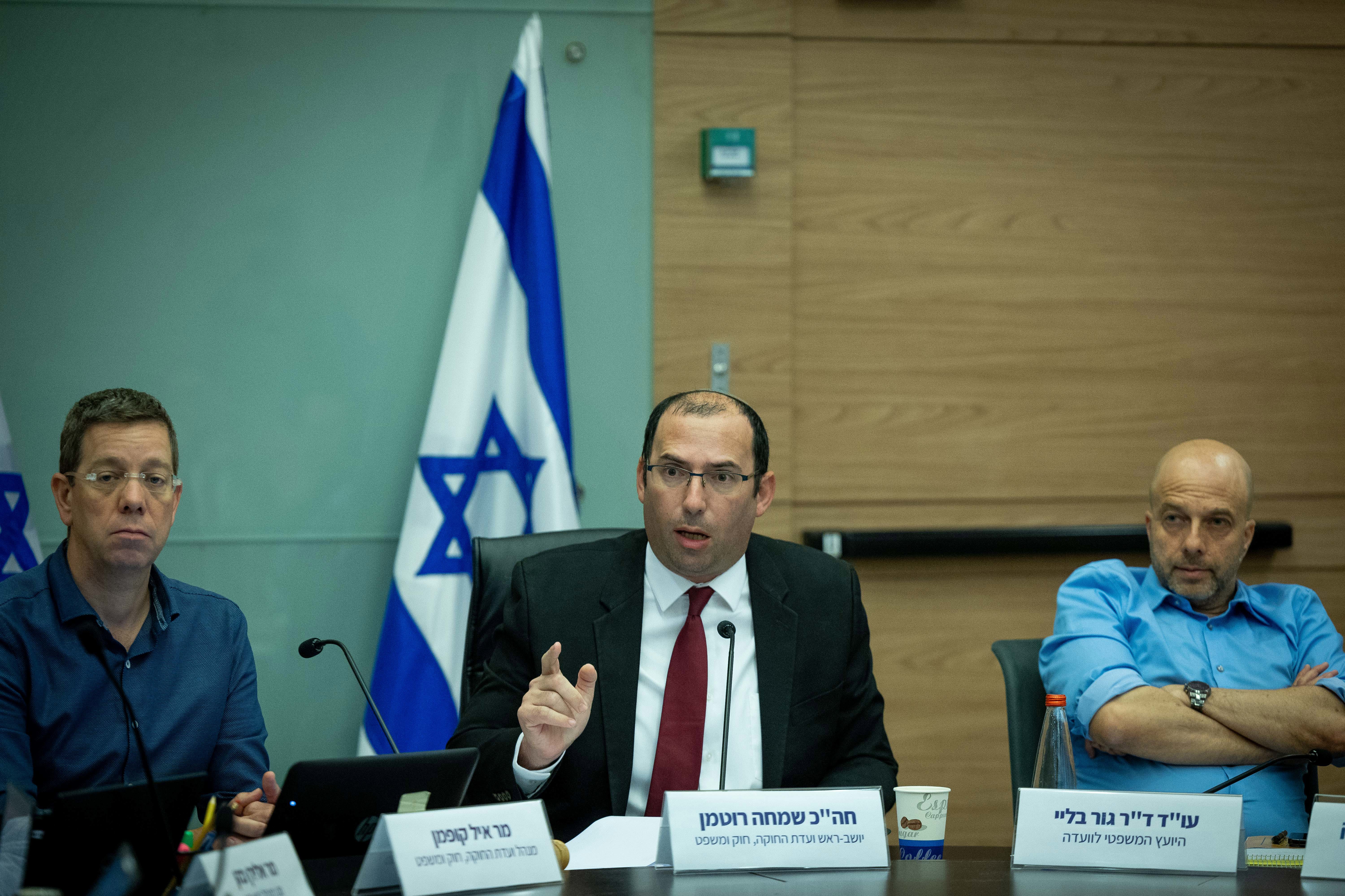 שמחה רוטמן בוועדת החוקה