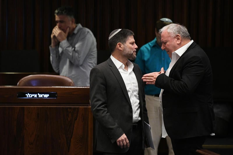 דוד אמסלם ובצלאל סמוטריץ' בכנסת, ארכיון 