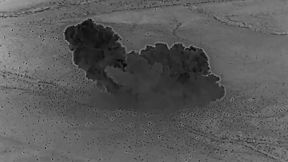 מתוך תיעוד תקיפות הצבא האמריקני במרכז סוריה