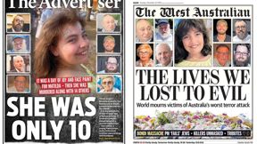 כותרות עיתונים באוסטרליה, לאחר הטבח בסידני