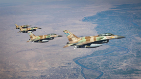 מטוסי F-16i של חיל האוויר בדרכם לתקיפה באיראן