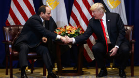 דונלד טראמפ וא-סיסי, ארכיון