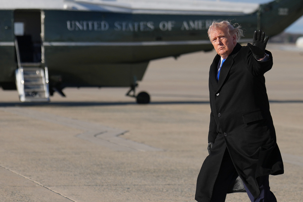 נשיא ארה"ב דונלד טראמפ במרילנד, מרץ 2026