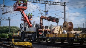 העבודות לתיקון התקלה שנגרמה ברכבת, בחודש שעבר