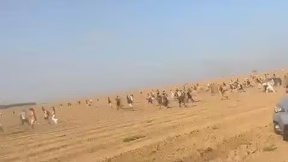 הצעירים בורחים ממתחם המסיבה בבוקר 7 באוקטובר