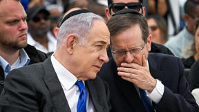 יצחק הרצוג ובנימין נתניהו