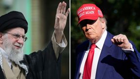 נשיא ארצות הברית דונלד טראמפ והמנהיג העליון של איראן, עלי חמינאי
