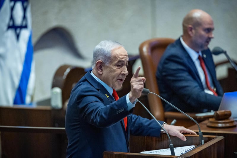 ראש הממשלה בנימין נתניהו בכנסת, ינואר 2026