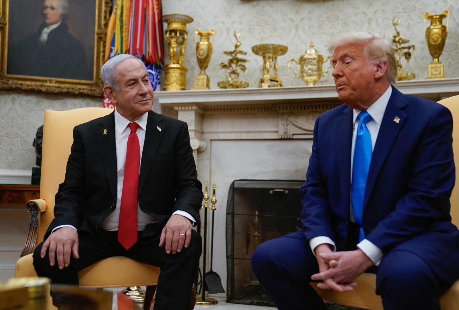 טראמפ ונתניהו בבית הלבן