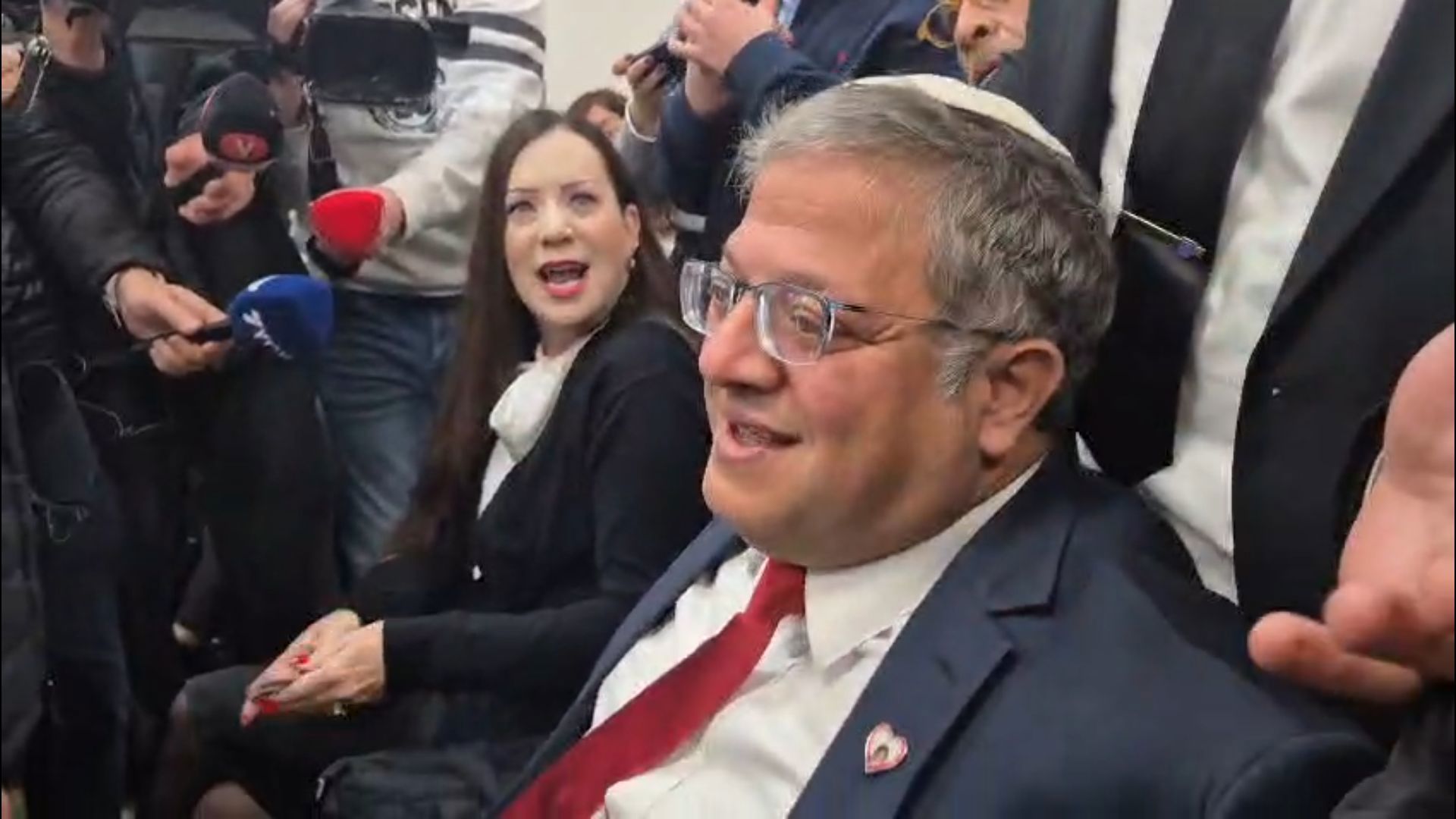 השר בן גביר וח"כ גוטליב בבית המשפט המחוזי בירושלים, היום