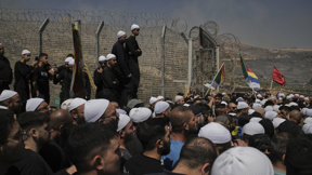 דרוזים מישראל ומסוריה בגבול בין שתי המדינות, 16 ביולי 2024