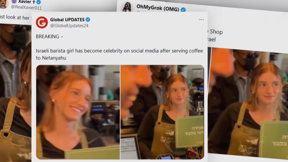 הבריסטה שגנבה את ההצגה: הנערה שהפכה לכוכבת הרשת בסרטון של נתניהו