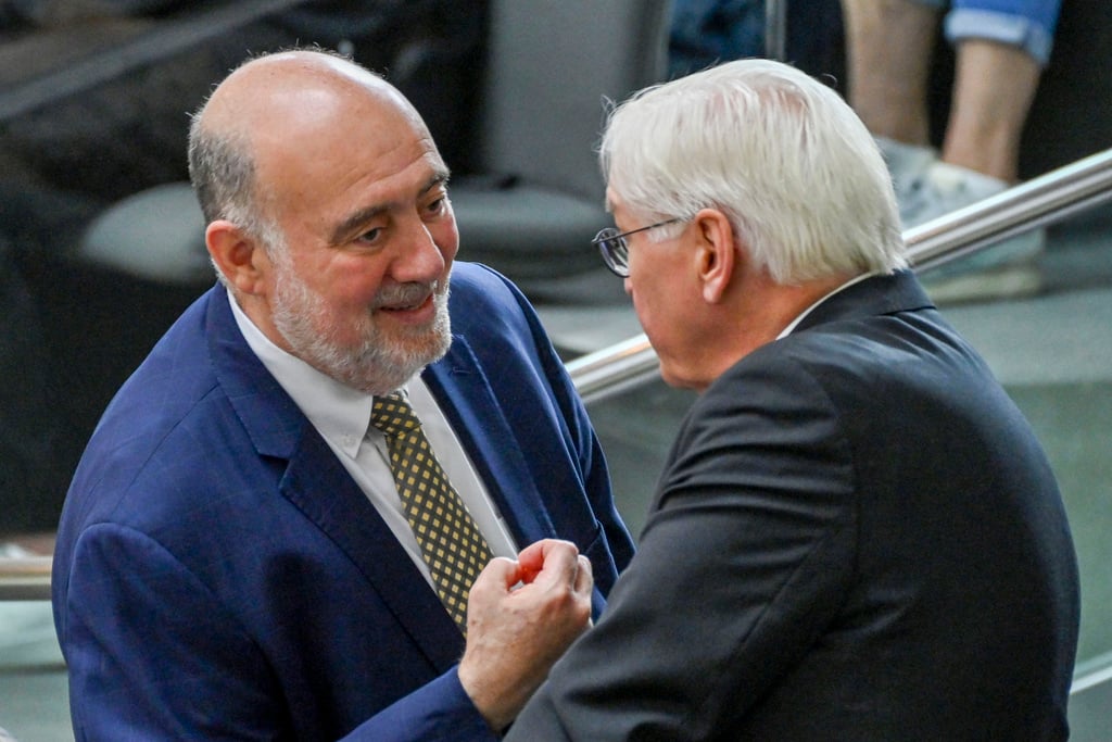 רון פרושאור עם נשיא גרמניה פרנק-ואלטר שטיינמאייר