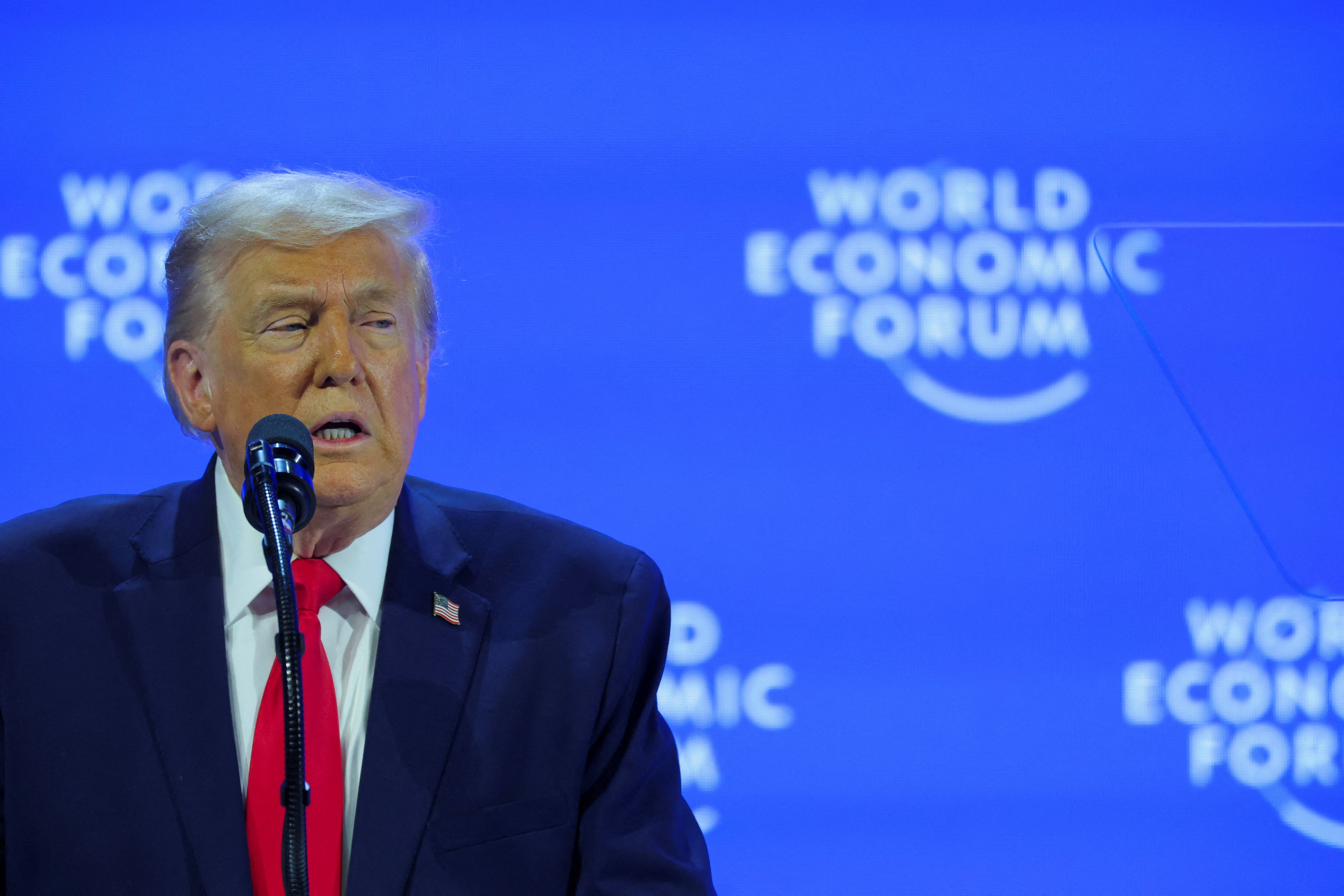 דונלד טראמפ בפורום הכלכלי העולמי בדאבוס
