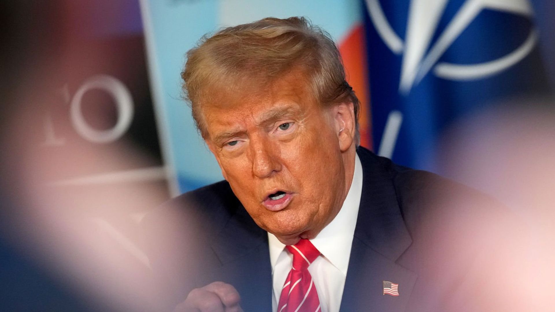 דונלד טראמפ בפסגת נאט"ו בהאג, היום