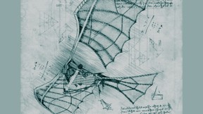 מתוך הסקיצות של דה וינצ'י למכונות תעופה