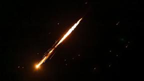 טיל איראני שנורה לעבר השרון, תיעוד מהיישוב עלי 