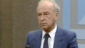 יצחק רבין בתוכנית מוקד. 1986