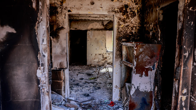 ההריסות בכפר עזה לאחר הטבח של חמאס 10.10.23