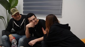 עידן אלכסנדר עם הוריו