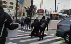 מפגין נדרס בהפגנת הלומי קרב בירושלים