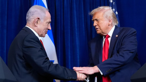 נשיא ארצות הברית דונלד טראמפ וראש הממשלה בנימין נתניהו, דצמבר 2025
