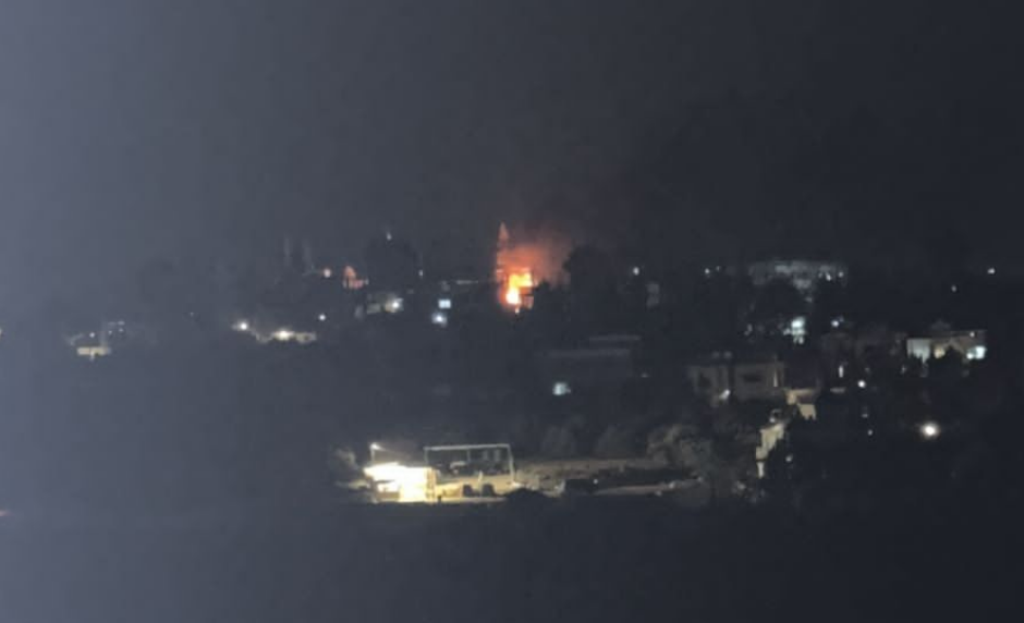 תקיפה בכפר דיר קאנון א-נהר שבאזור צור בלבנון