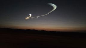 תיעוד יירוט טיל איראני בדרום הנגב